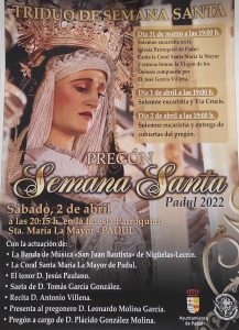 Lee más sobre el artículo Pregón de Semana Santa. Padul